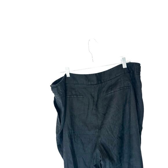 Talbots Black Basic Relaxed Langenlook Linen Blend Straight Leg Pants Size 18W - Picture 6 of 11